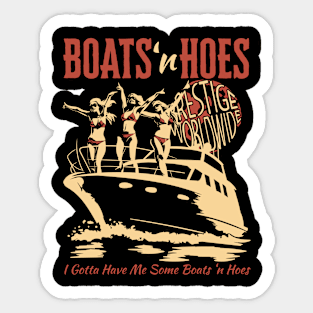 Prestige Worldwide Boats n' Hoes v2 Sticker